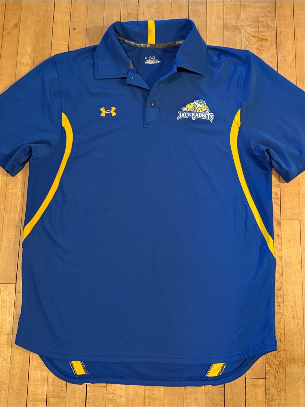 Under Armour Men’s Blue & Yellow Jackrabbits Performance Polo